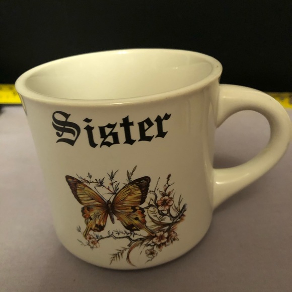 Quality brand Other - Vintage sister butterfly mug